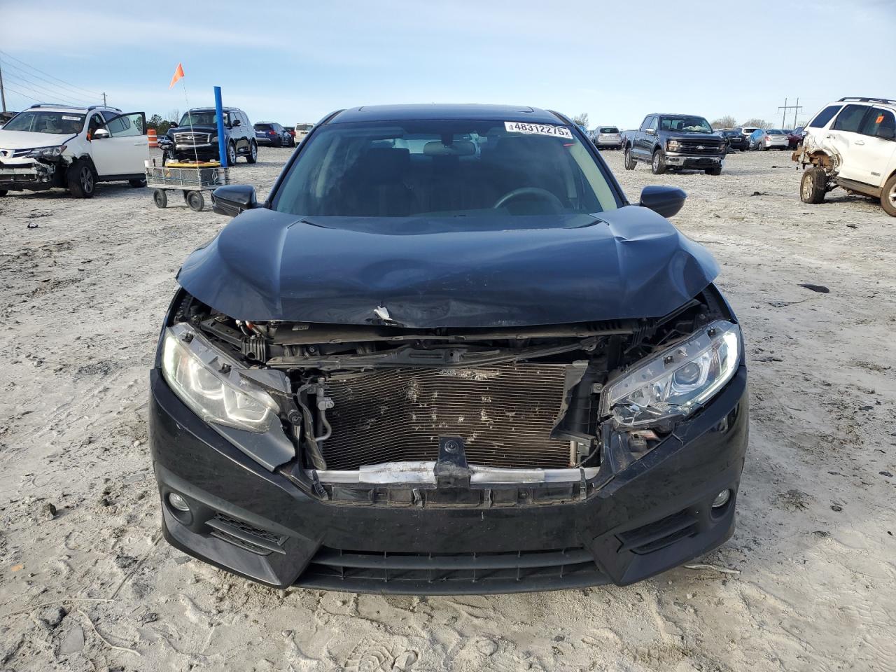 2017 Honda Civic VIN 19XFC1F31HE006398 Copart auction photo, front end damage thumbnail 5