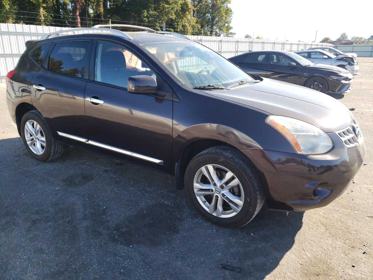 2013 Nissan Rogue VIN JN8AS5MV5DW650998 Copart auction photo, side damage thumbnail 4