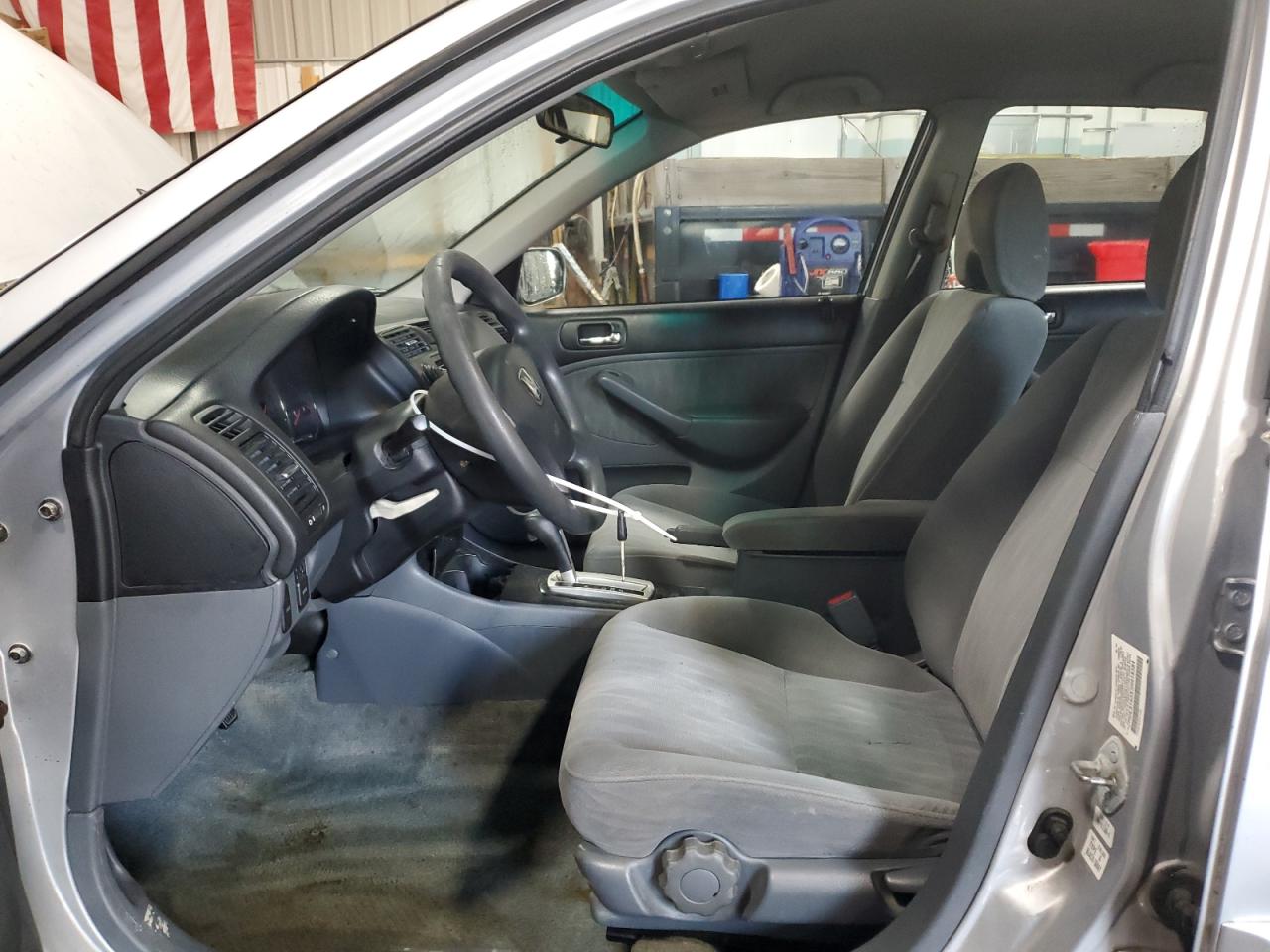2005 Honda Civic VIN 2HGES165X5H618584 Copart auction photo, front end / side damage thumbnail 7