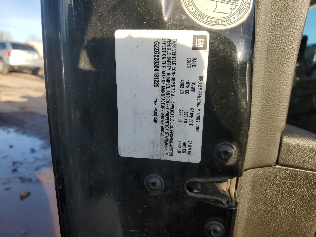 2005 Pontiac G6 VIN 1G2ZG528354181229 Copart auction photo, rear end damage thumbnail 14