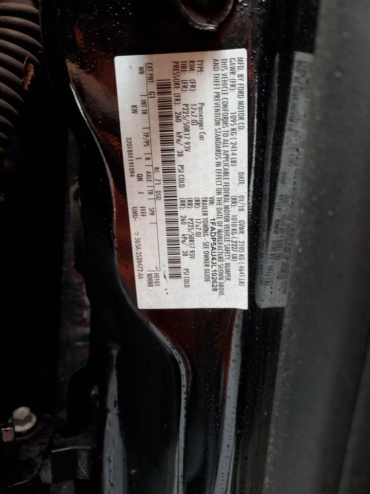 2018 Ford C-MAX VIN 1FADP5AU4JL102628 Copart auction photo, rear end damage thumbnail 12