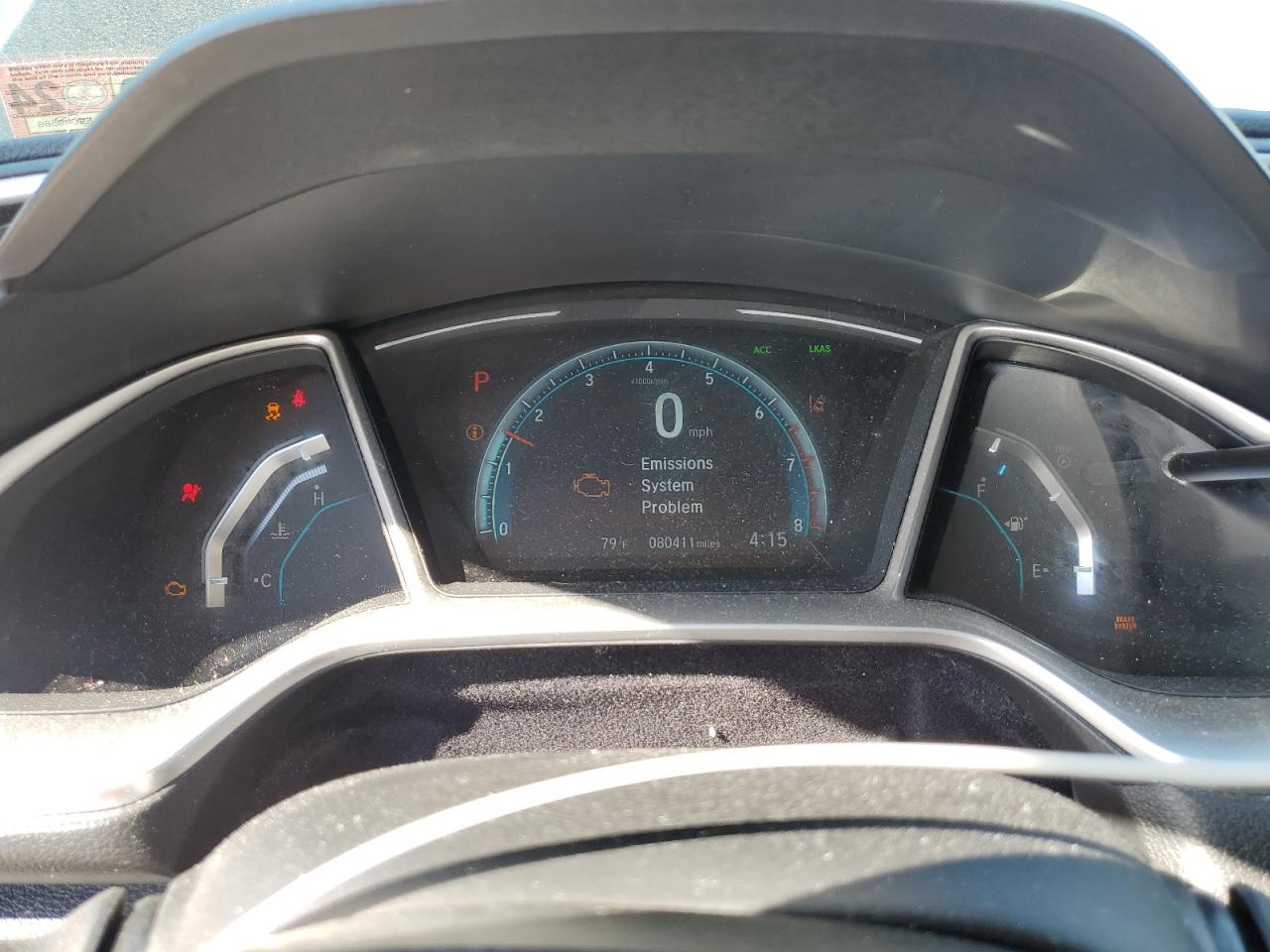 2018 Honda Civic VIN JHMFC1F80JX000592 Copart auction photo, rear end / front end damage thumbnail 9
