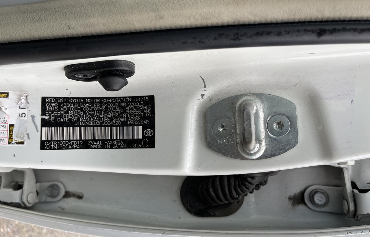 2015 Toyota Prius VIN JTDZN3EU3FJ024320 Copart auction photo, minor dent/scratches / normal wear damage thumbnail 10