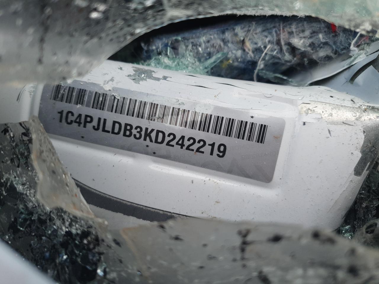 2019 Jeep Grand Cherokee VIN 1C4PJLDB3KD242219 Copart auction photo, all over damage thumbnail 13
