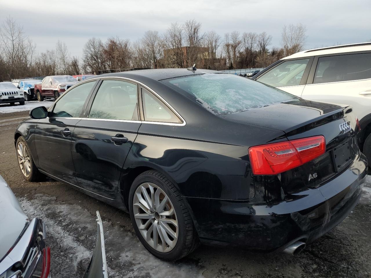 2014 Audi A6 VIN WAUGFAFC8EN068316 Copart auction photo, front end damage thumbnail 2