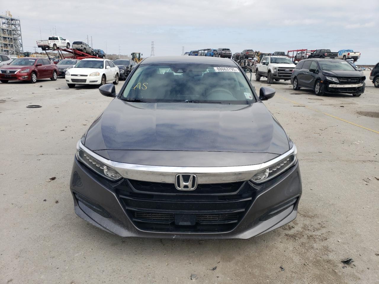 2019 Honda Accord VIN 1HGCV1F12KA174879 Copart auction photo, side / rear end damage thumbnail 5
