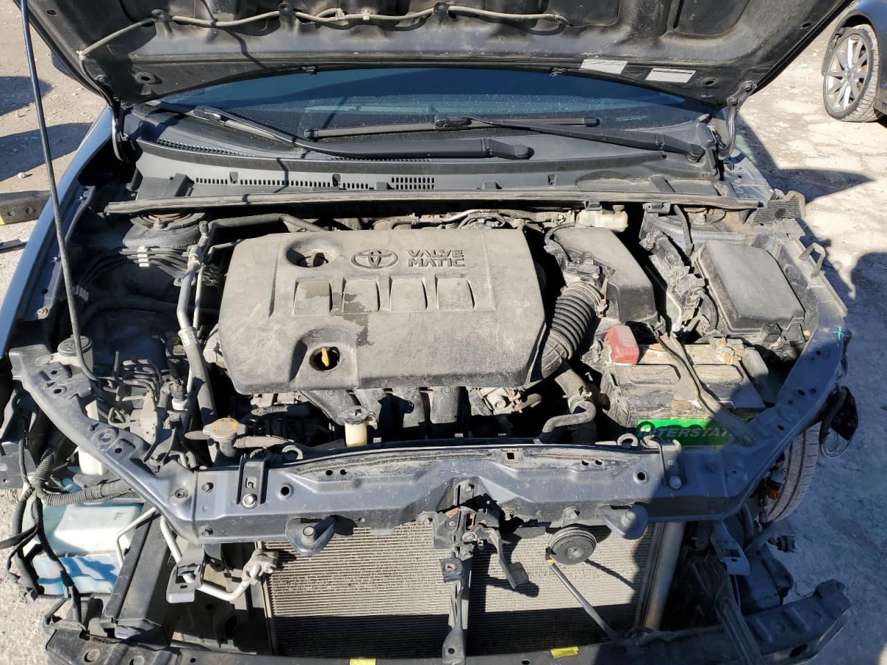 2014 Toyota Corolla VIN 5YFBPRHE8EP089919 Copart auction photo, front end / side damage thumbnail 11