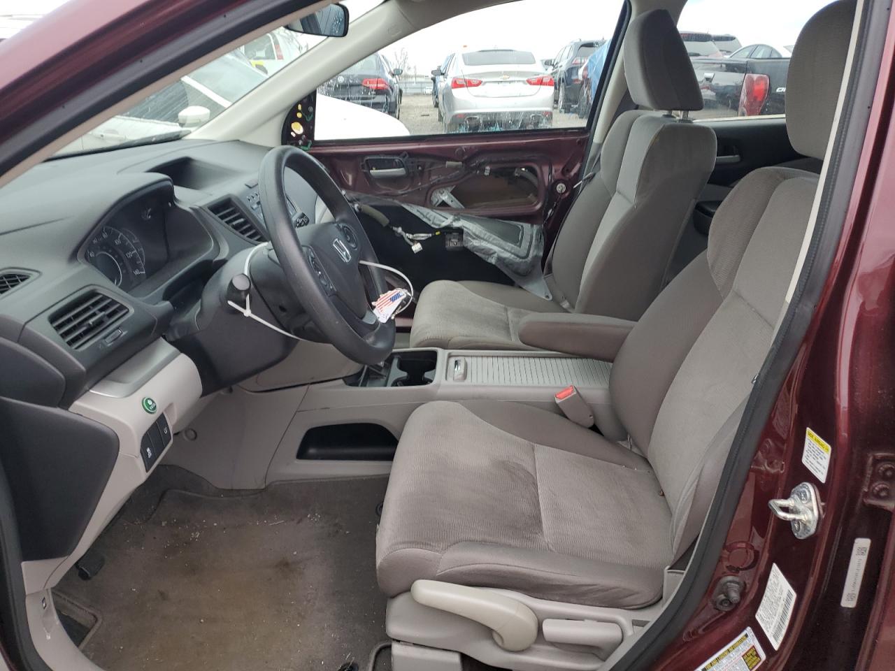 2014 Honda CR-V VIN 5J6RM4H39EL010575 Copart auction photo, front end / side damage thumbnail 7