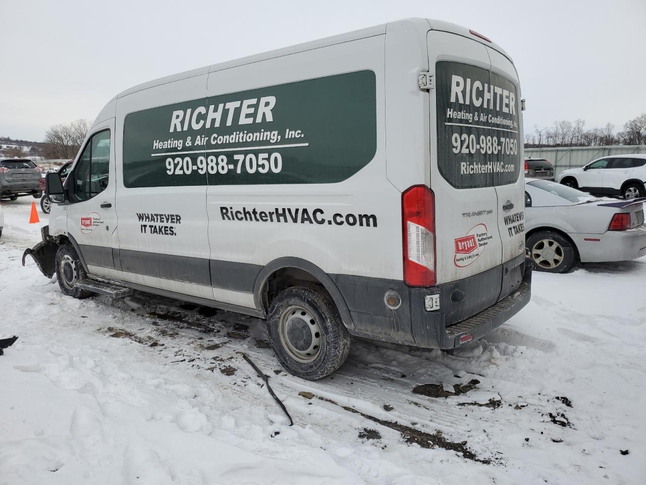 2017 Ford Transit VIN 1FTYR2CM2HKB56446 Copart auction photo, front end damage thumbnail 2
