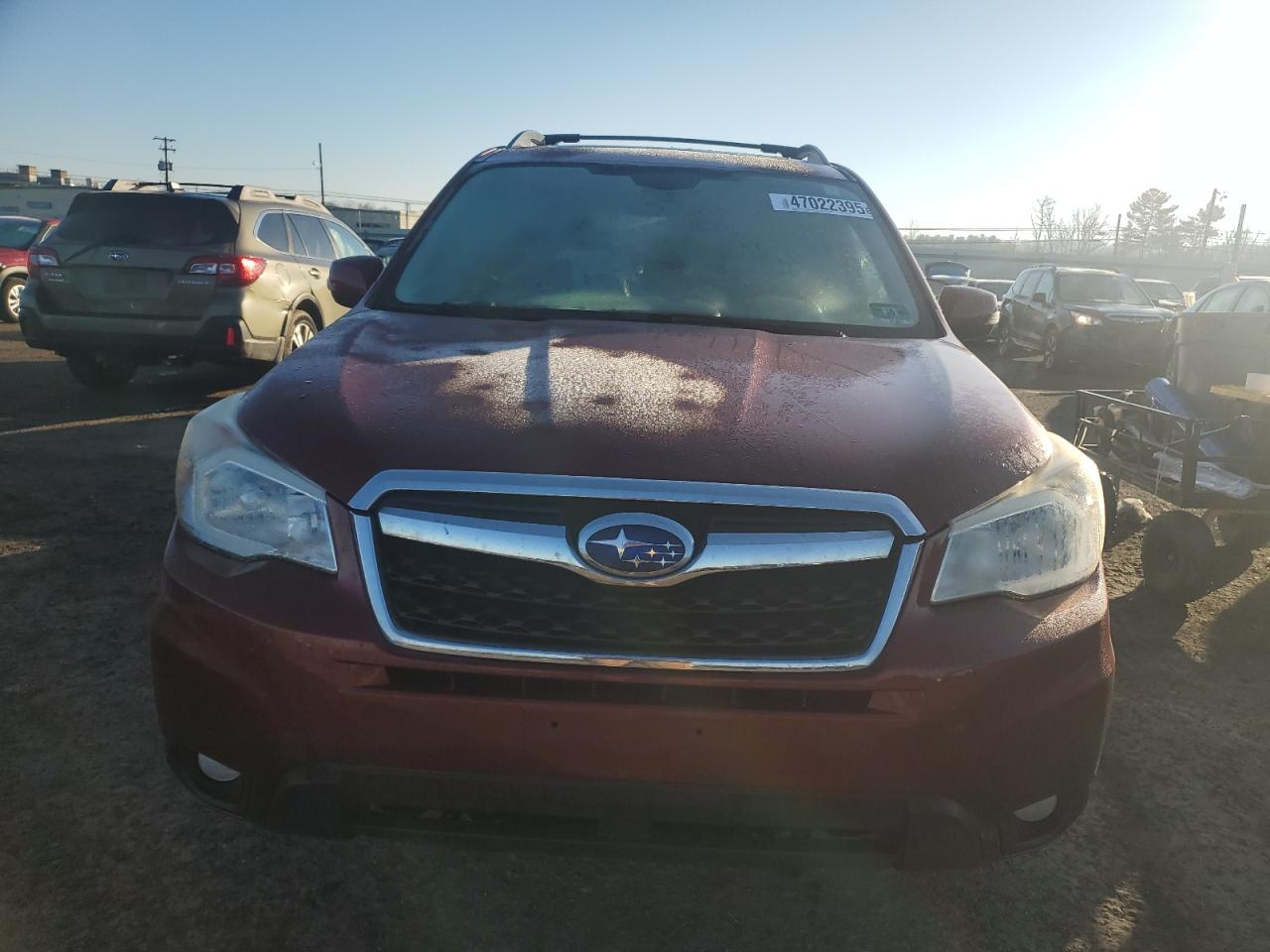 2014 Subaru Forester VIN JF2SJAPC2EH518150 Copart auction photo, side damage thumbnail 5