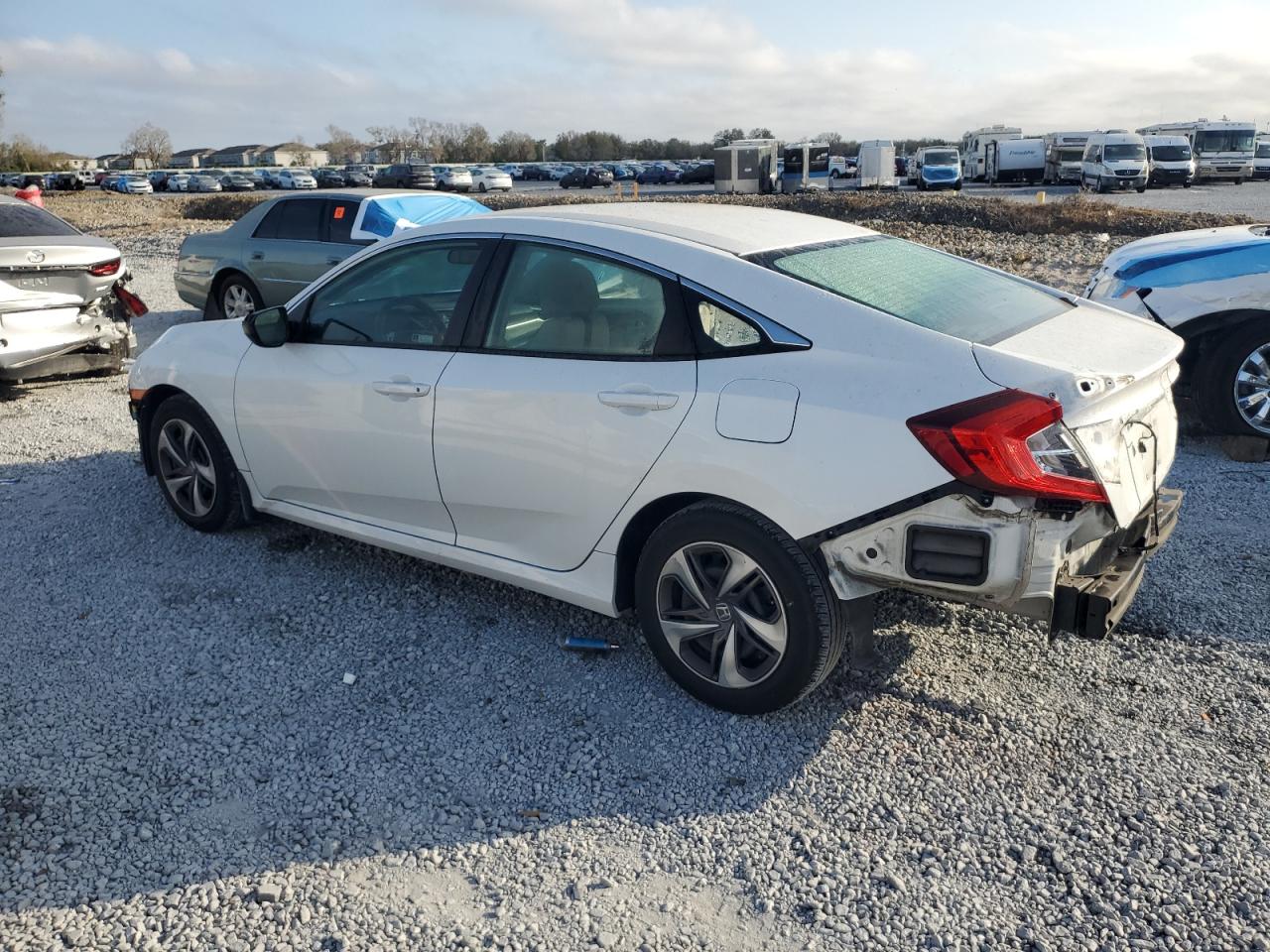 2020 Honda Civic VIN 19XFC2F61LE010069 Copart auction photo, all over / front end damage thumbnail 2