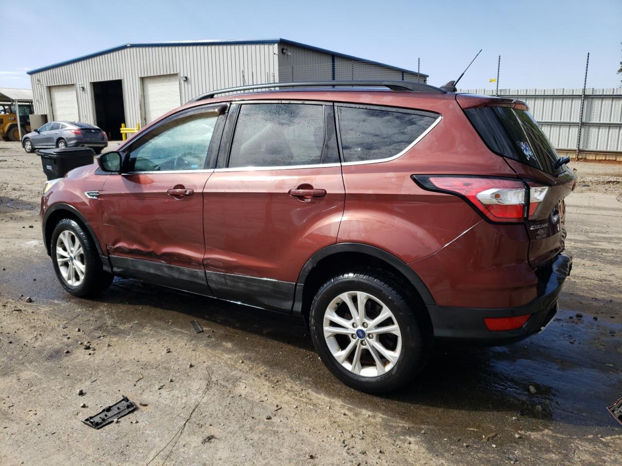 2018 Ford Escape VIN 1FMCU0GD8JUC58170 Copart auction photo, side / rear end damage thumbnail 2