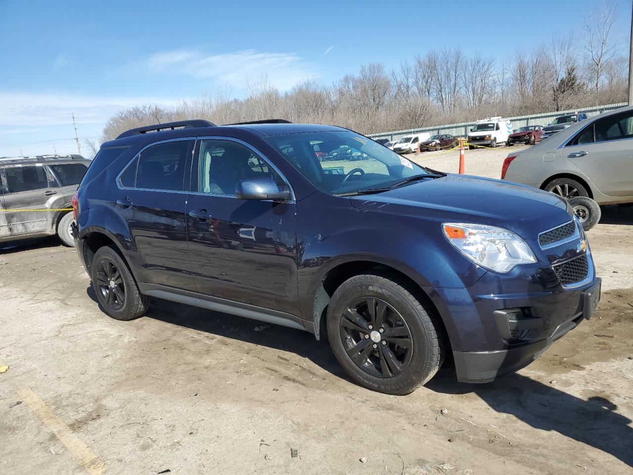 2015 Chevrolet Equinox VIN 2GNALBEK6F1153990 Copart auction photo, side / front end damage thumbnail 4