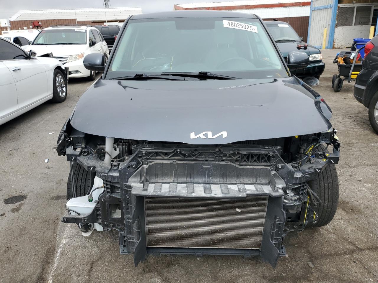 2022 KIA Soul VIN KNDJ23AU2N7822055 Copart auction photo, front end / side damage thumbnail 5