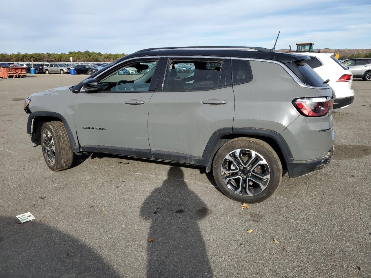 2022 Jeep Compass VIN 3C4NJDCB2NT131707 Copart auction photo, front end / side damage thumbnail 2