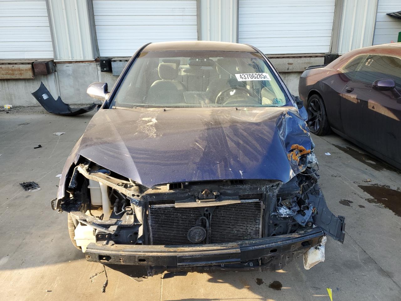 2008 Hyundai Elantra VIN KMHDU46D08U383977 Copart auction photo, front end / side damage thumbnail 5