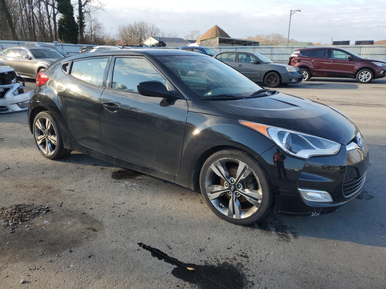 2017 Hyundai Veloster VIN KMHTC6ADXHU317728 Copart auction photo, front end damage thumbnail 4