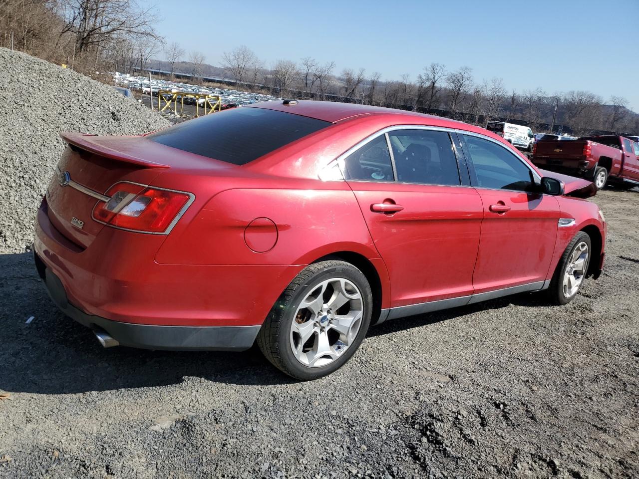 2010 Ford Taurus VIN 1FAHP2KT2AG126280 Copart auction photo, front end / side damage thumbnail 3