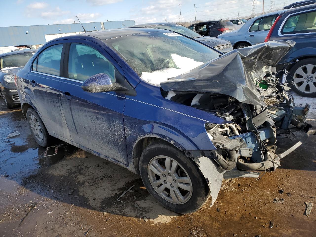 2013 Chevrolet Sonic VIN 1G1JC5SB6D4252737 Copart auction photo, front end damage thumbnail 4
