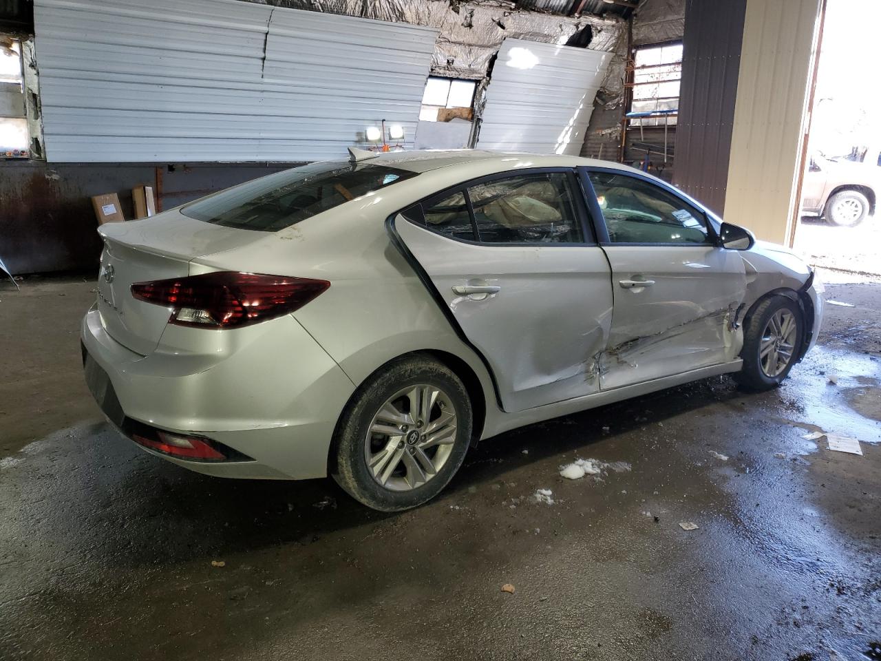 2019 Hyundai Elantra VIN 5NPD84LF6KH460156 Copart auction photo, side / front end damage thumbnail 3