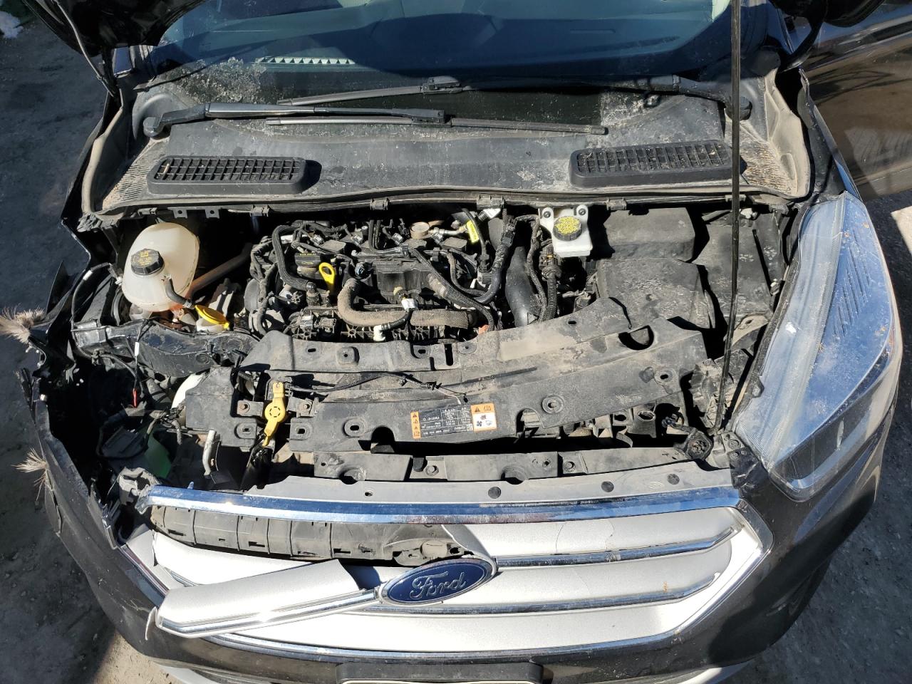 2019 Ford Escape VIN 1FMCU0GD0KUB14291 Copart auction photo, front end / side damage thumbnail 14