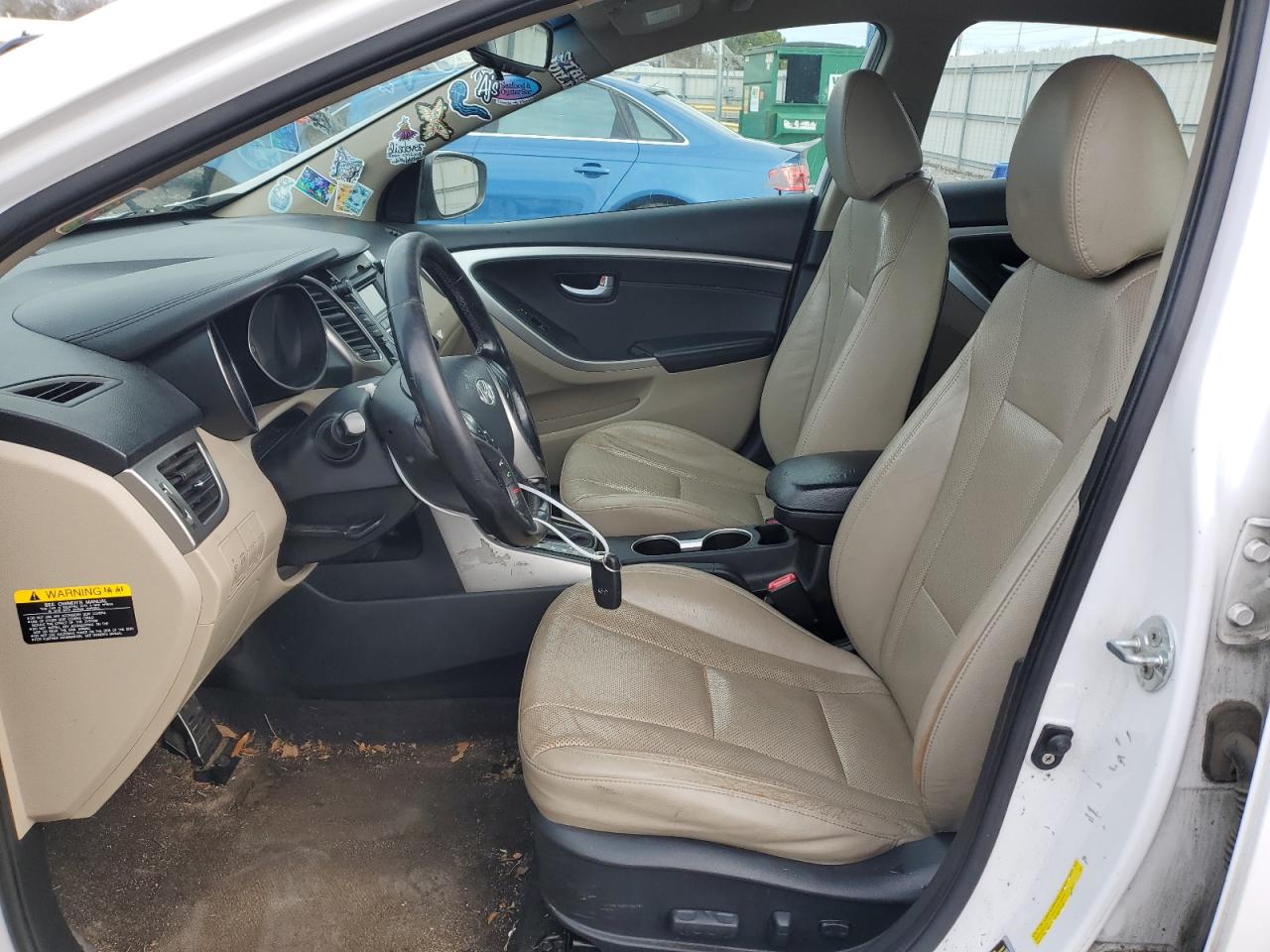 2014 Hyundai Elantra VIN KMHD35LH5EU228739 Copart auction photo, front end / side damage thumbnail 7
