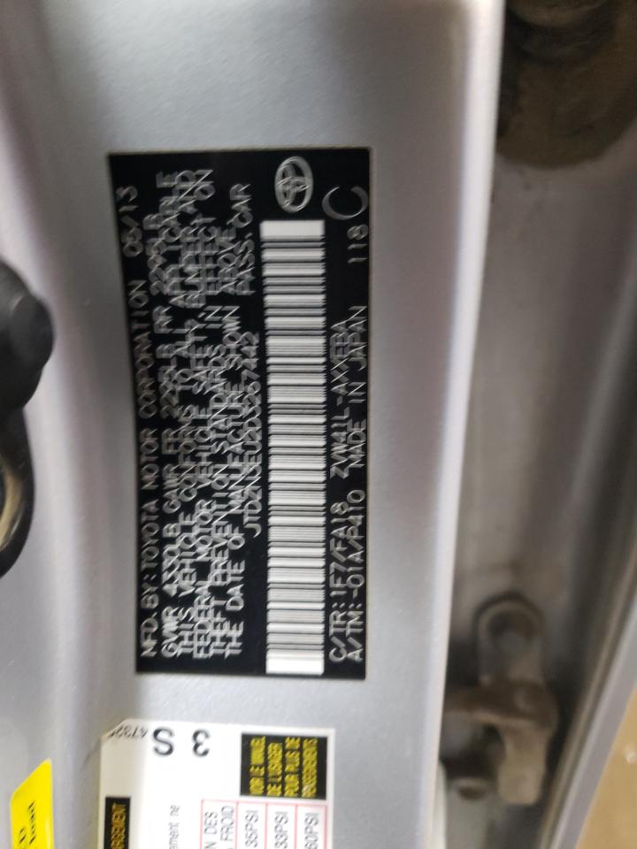 2013 Toyota Prius VIN JTDZN3EU2D3267442 Copart auction photo, hail damage thumbnail 12