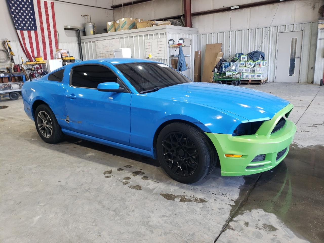 2013 Ford Mustang VIN 1ZVBP8AM8D5245185 Copart auction photo, side / hail damage thumbnail 4