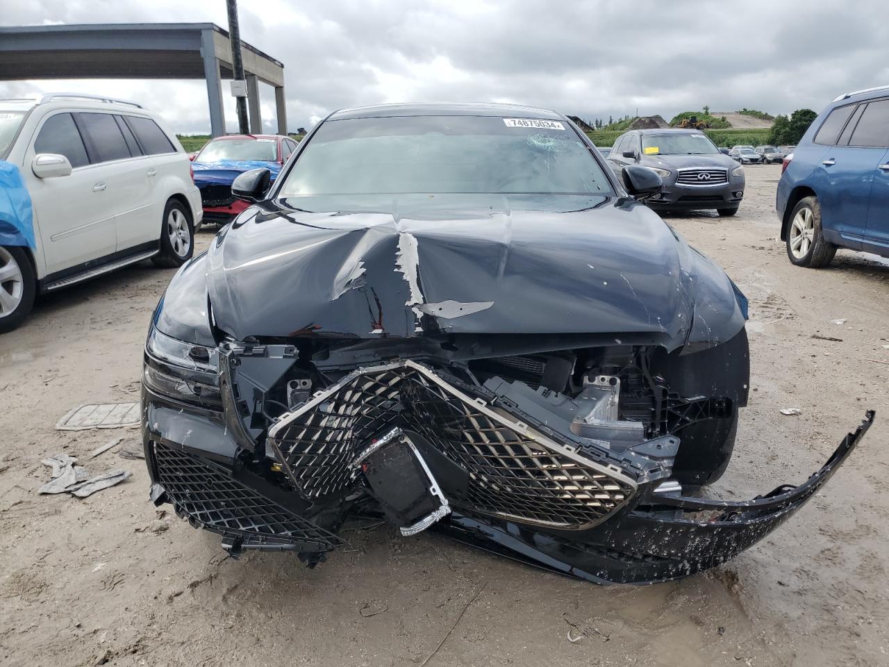 2024 Genesis G80 VIN KMTGA4SC6RU227422 Copart auction photo, front end / minor dent/scratches damage thumbnail 5