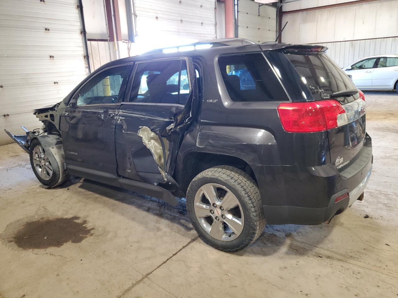 2015 GMC Terrain VIN 2GKFLYE33F6251991 Copart auction photo, front end / side damage thumbnail 2