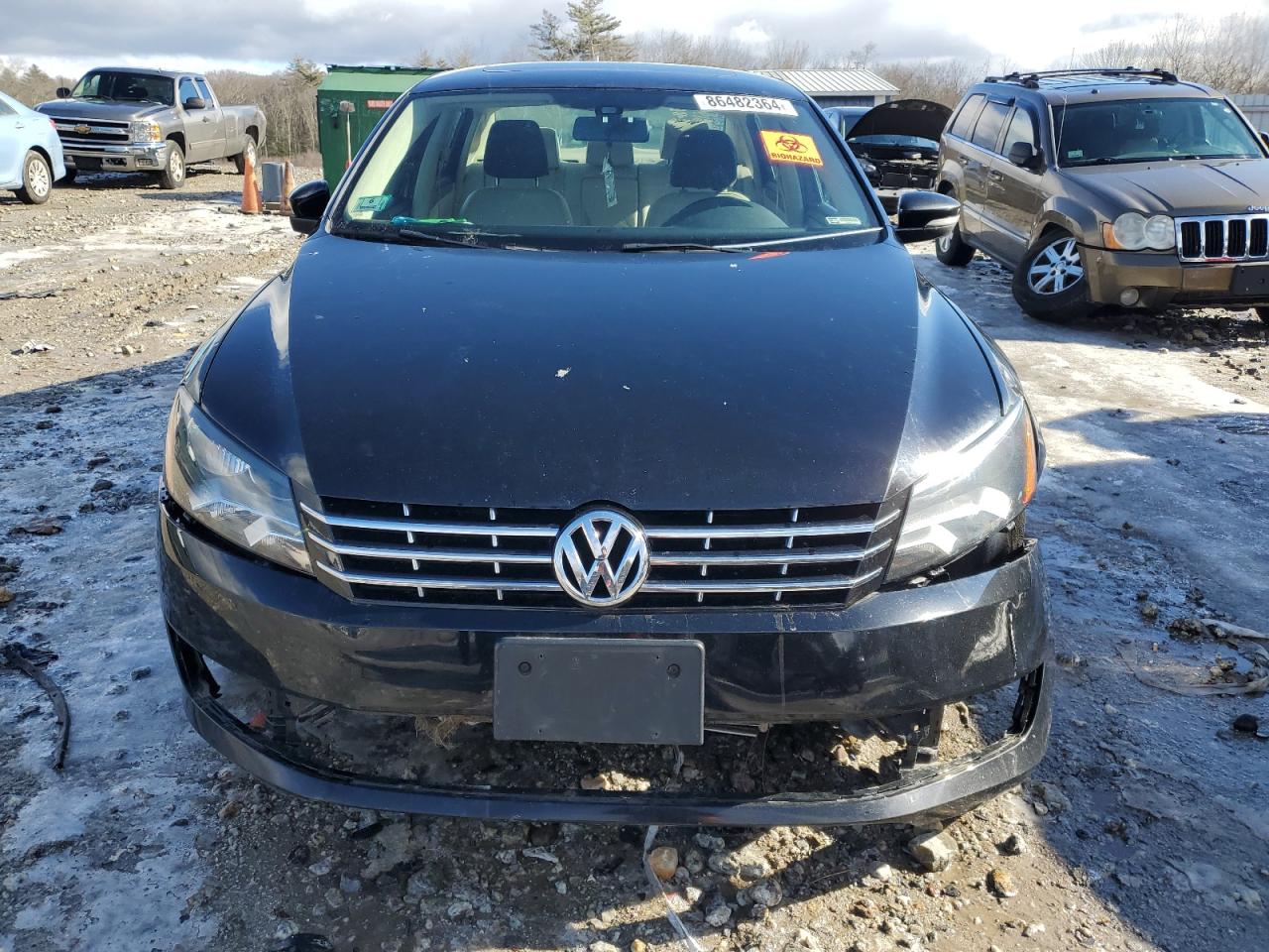 2015 Volkswagen Passat VIN 1VWBV7A33FC031632 Copart auction photo, undercarriage / front end damage thumbnail 5