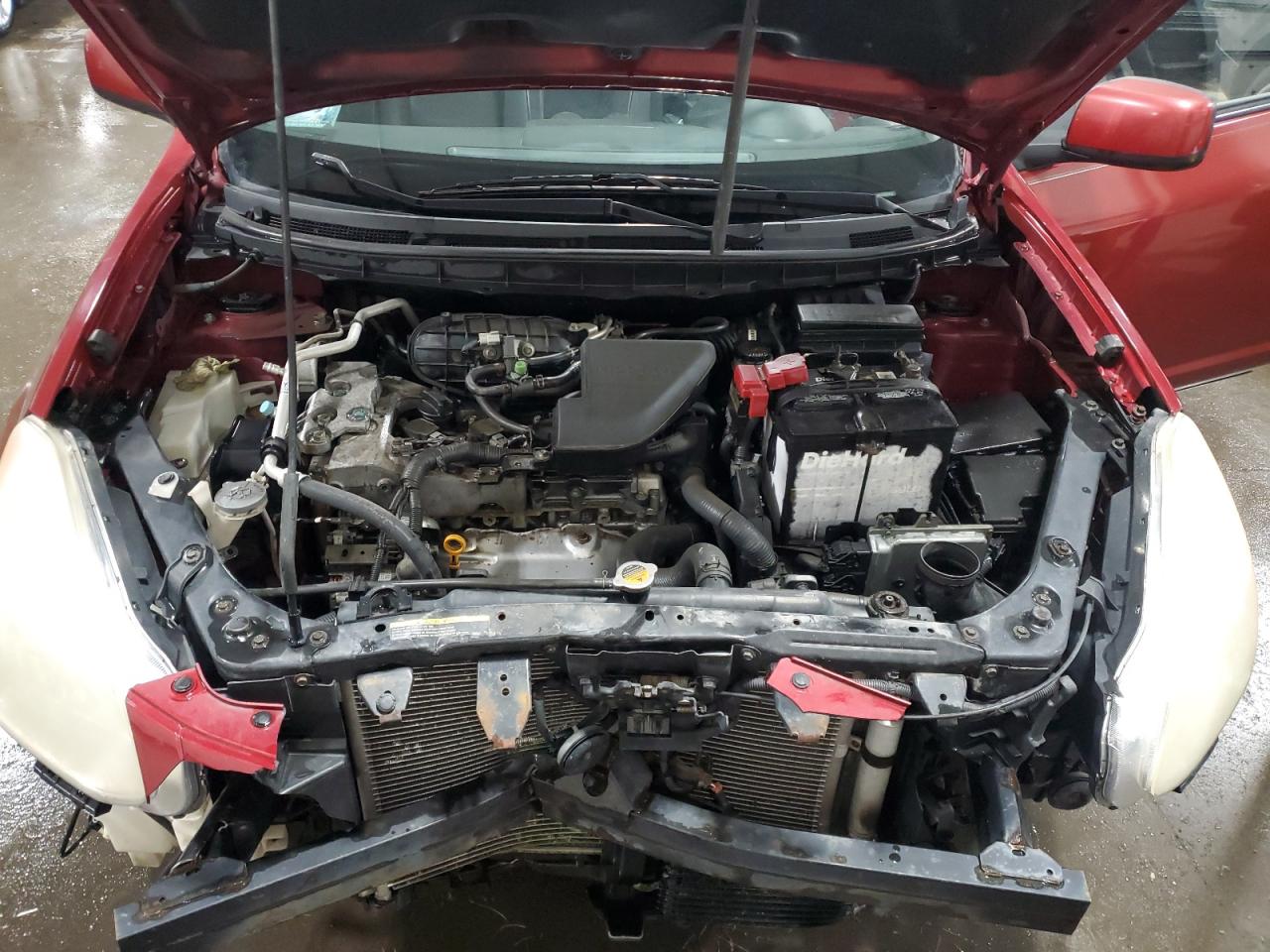 2010 Nissan Rogue VIN JN8AS5MT6AW001480 Copart auction photo, front end damage thumbnail 12