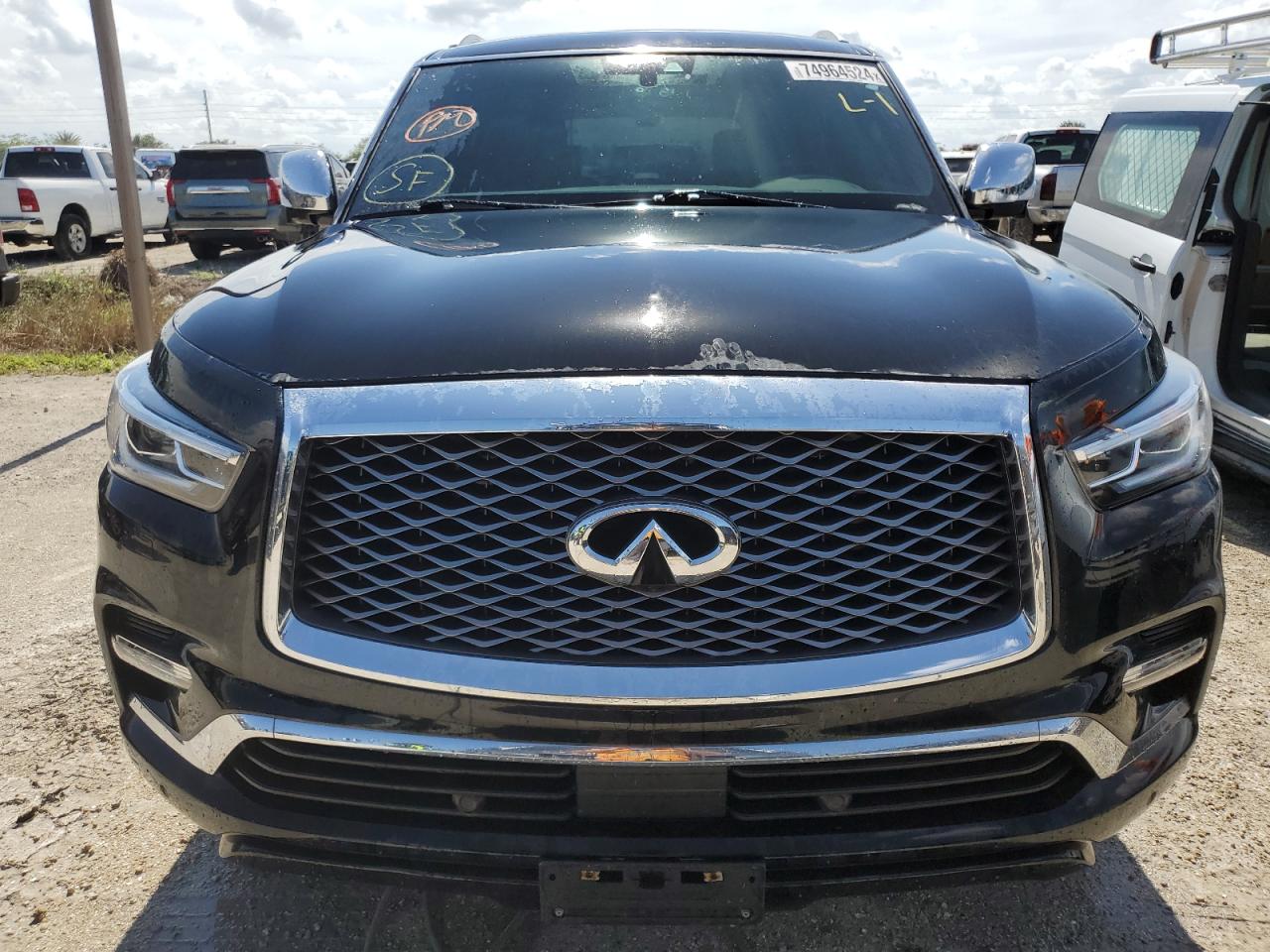 2018 Infiniti QX80 VIN JN8AZ2NE1J9190953 Copart auction photo, water/flood / rear end damage thumbnail 5