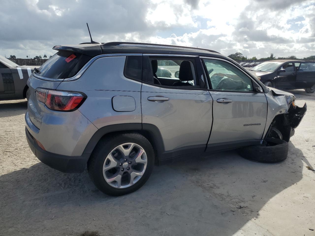 2020 Jeep Compass VIN 3C4NJCCB4LT140710 Copart auction photo, all over damage thumbnail 3