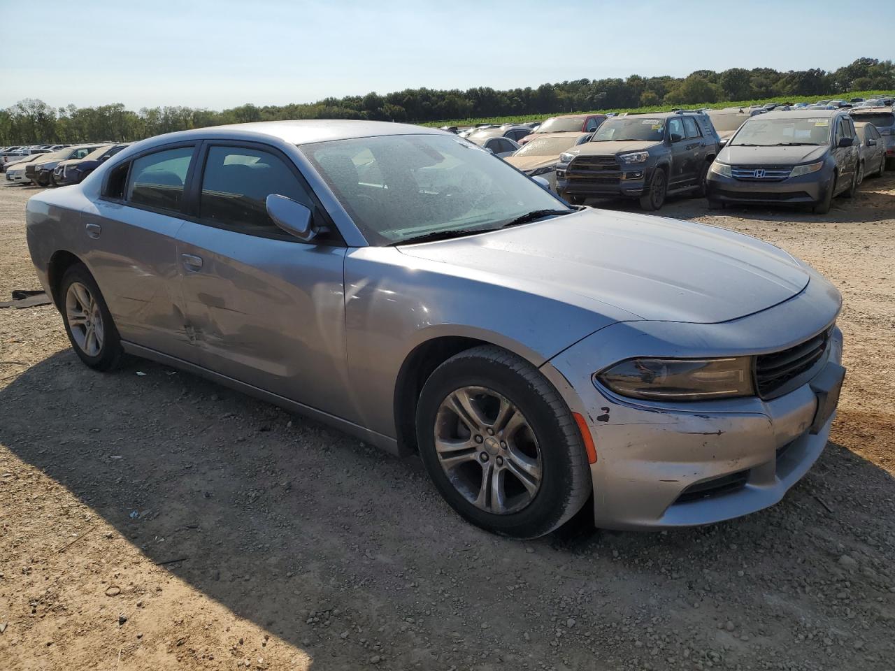 2015 Dodge Charger VIN 2C3CDXBG4FH771316 Copart auction photo, side damage thumbnail 4
