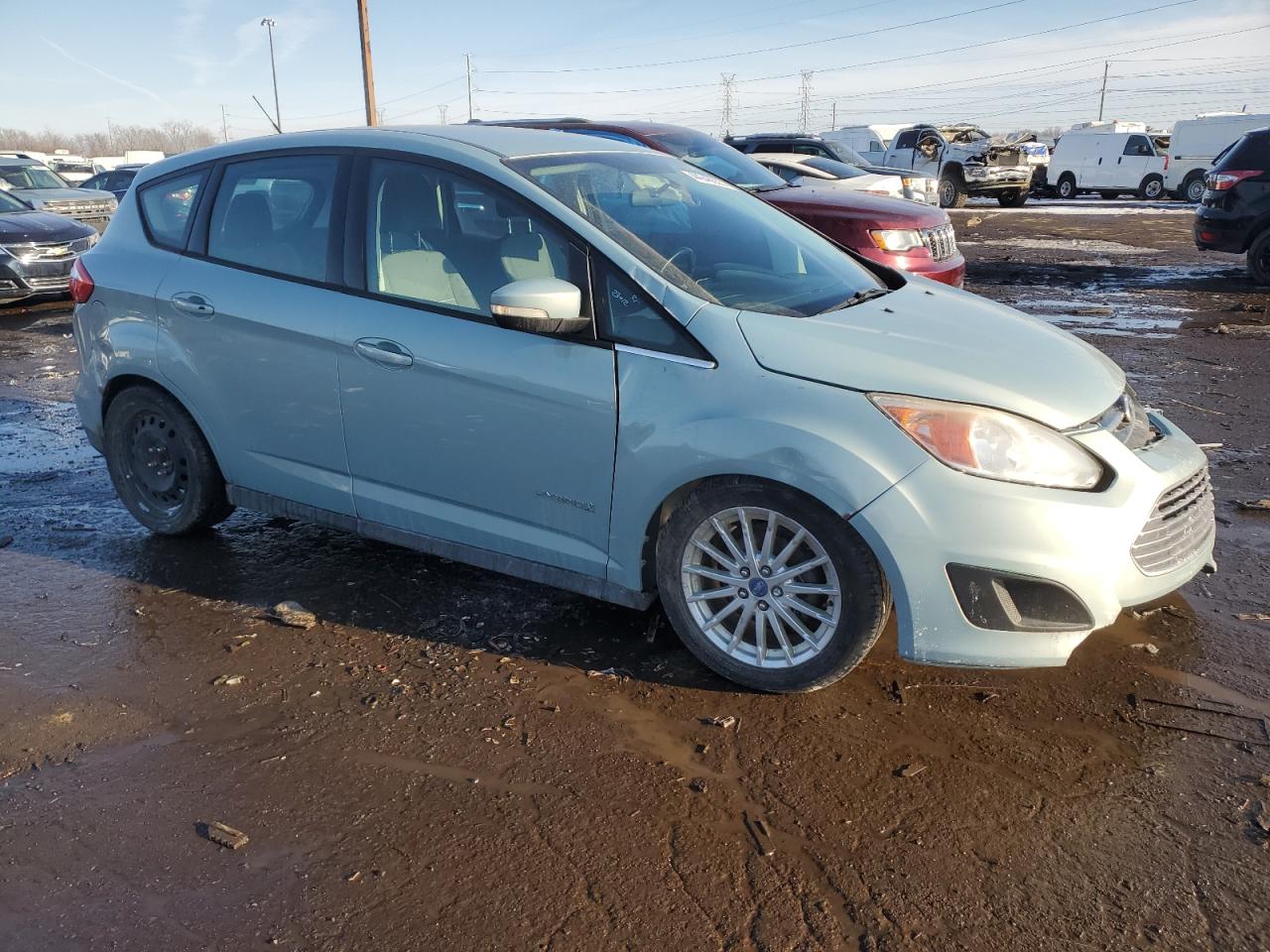 2013 Ford C-MAX VIN 1FADP5AU4DL519672 Copart auction photo, front end damage thumbnail 4