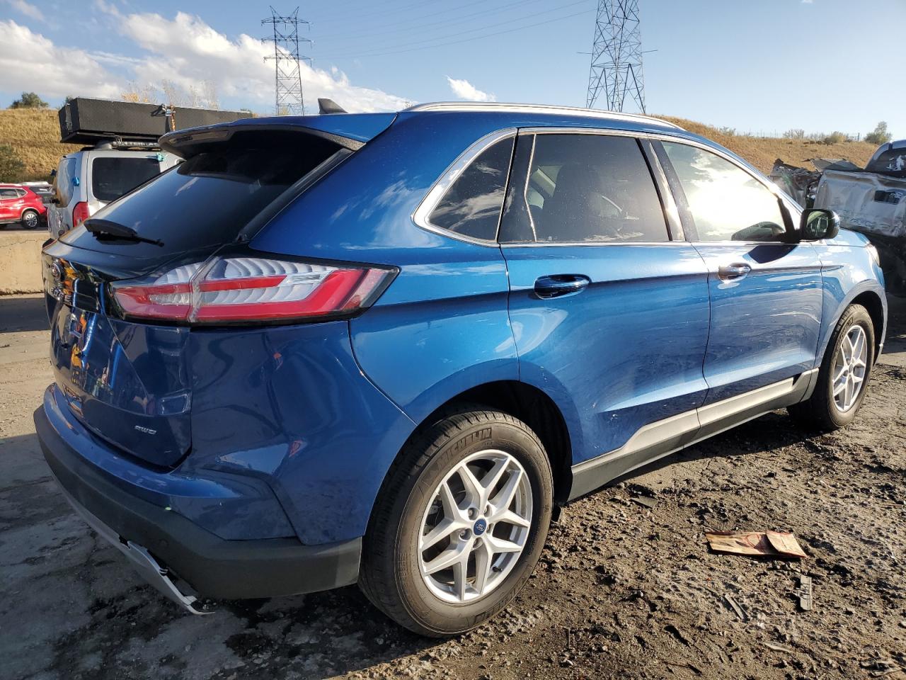 2022 Ford Edge VIN 2FMPK4J93NBB08529 Copart auction photo, rear end damage thumbnail 3