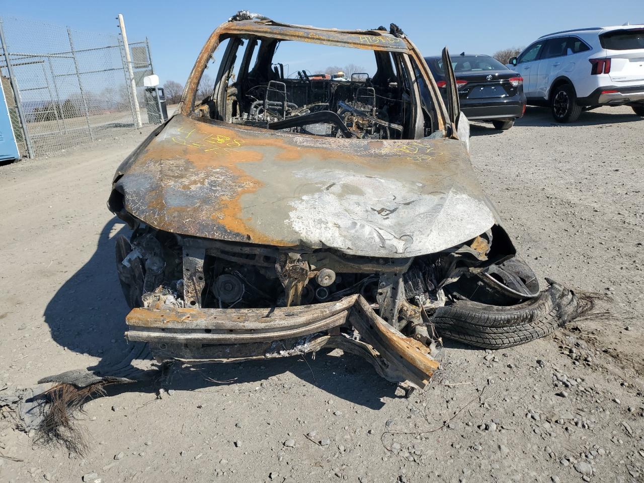 2010 Subaru Forester VIN JF2SH6CC4AH762911 Copart auction photo, front end / burn damage thumbnail 5
