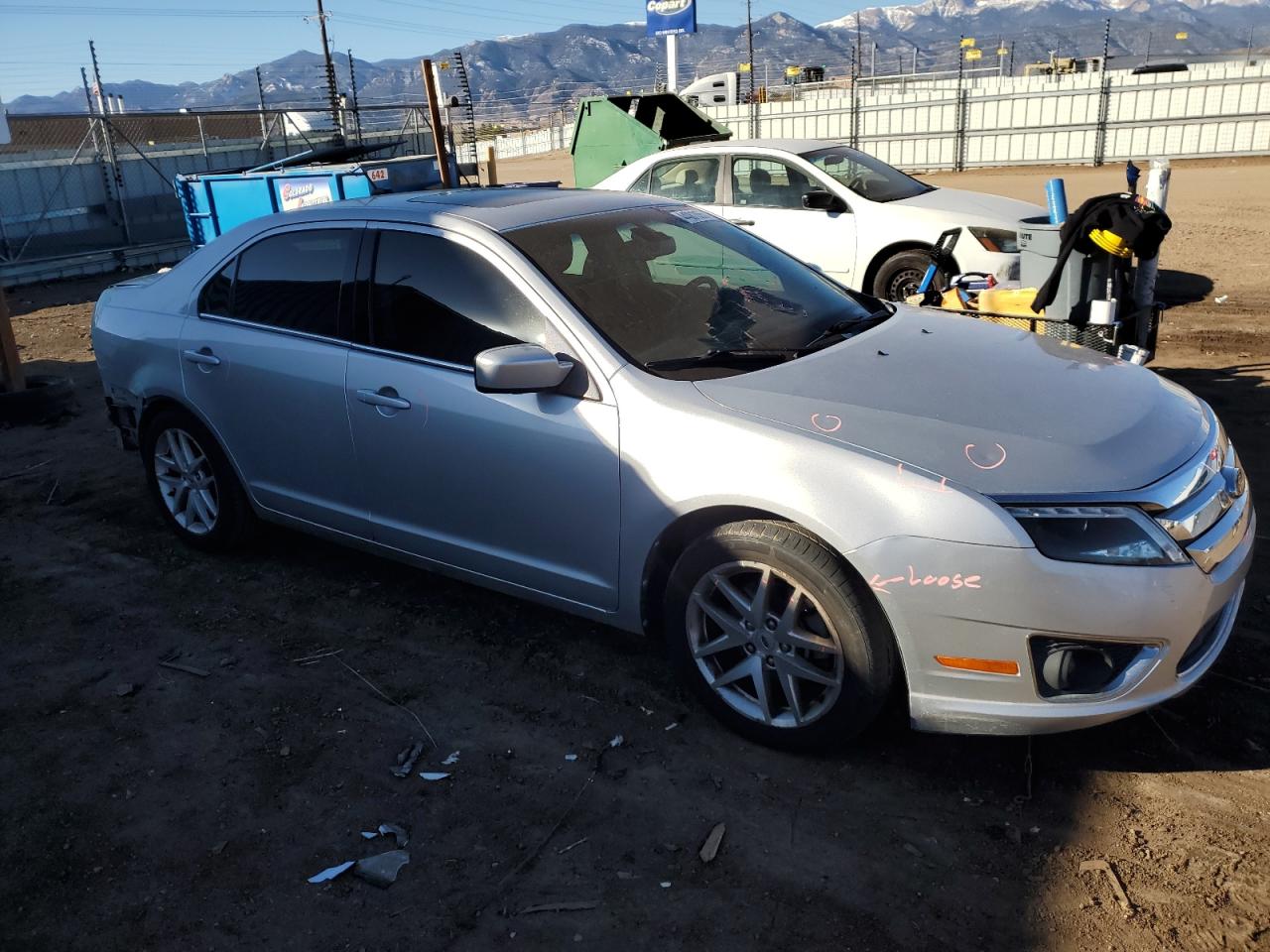 2012 Ford Fusion VIN 3FAHP0JA9CR348900 Copart auction photo, rear end damage thumbnail 4
