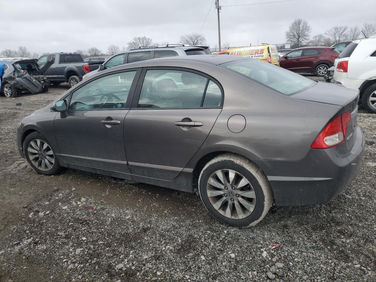 2010 Honda Civic VIN 19XFA1F8XAE050780 Copart auction photo, side / minor dent/scratches damage thumbnail 2