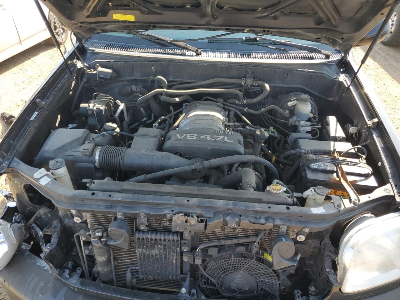 2004 Toyota Sequoia VIN 5TDBT44A74S228350 Copart auction photo, front end / side damage thumbnail 13
