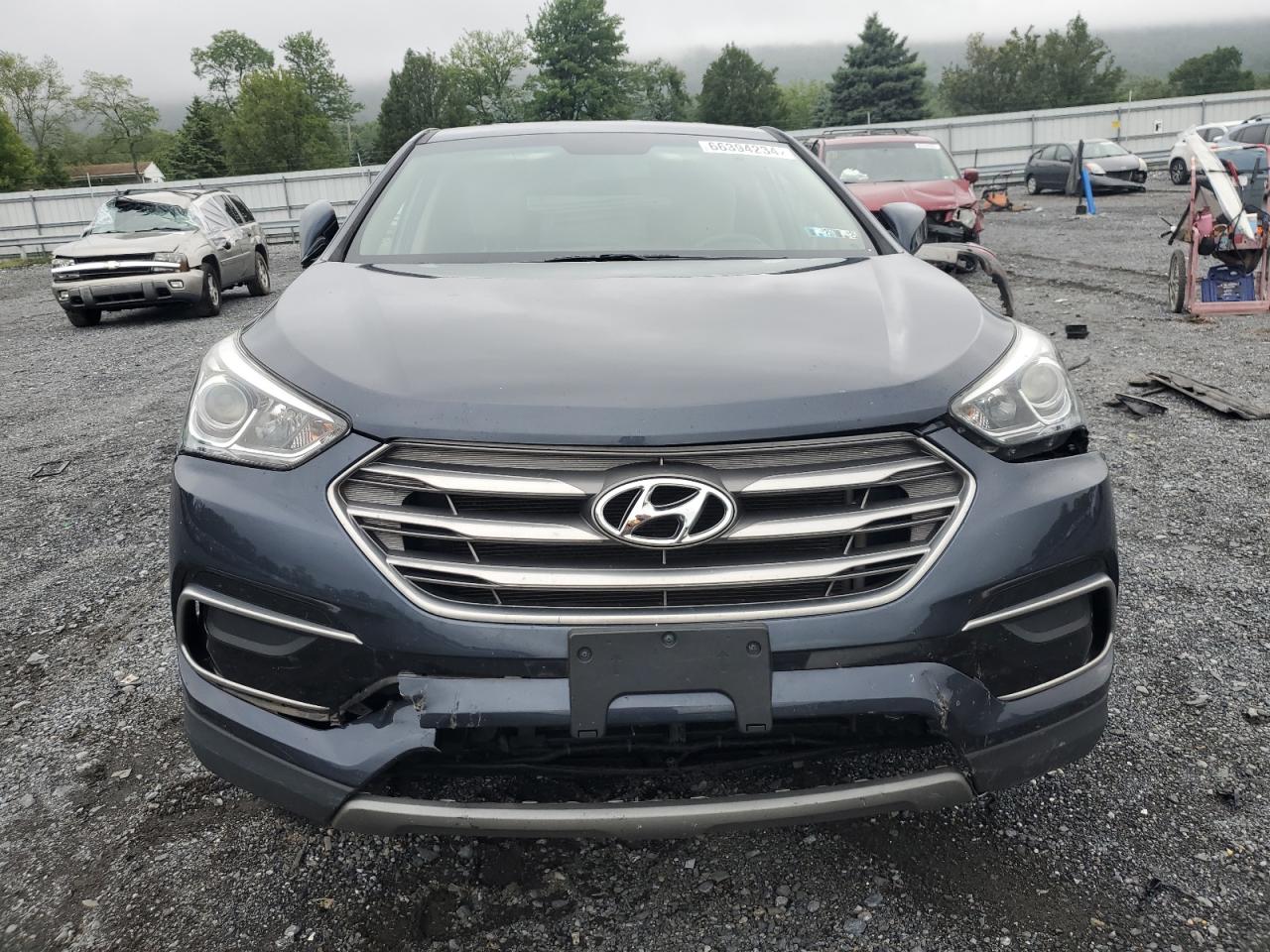 2017 Hyundai Santa Fe VIN 5NMZTDLB6HH004861 Copart auction photo, all over damage thumbnail 5