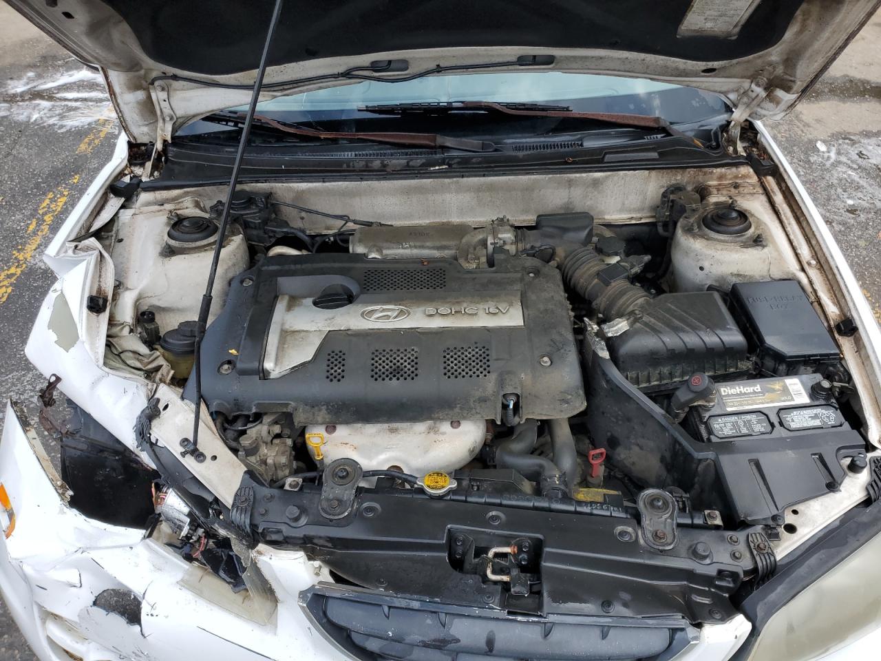 2005 Hyundai Elantra VIN KMHDN46D45U067085 Copart auction photo, front end damage thumbnail 11