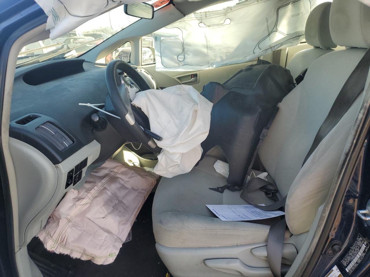 2014 Toyota Prius VIN JTDKN3DU0E0378481 Copart auction photo, front end damage thumbnail 7