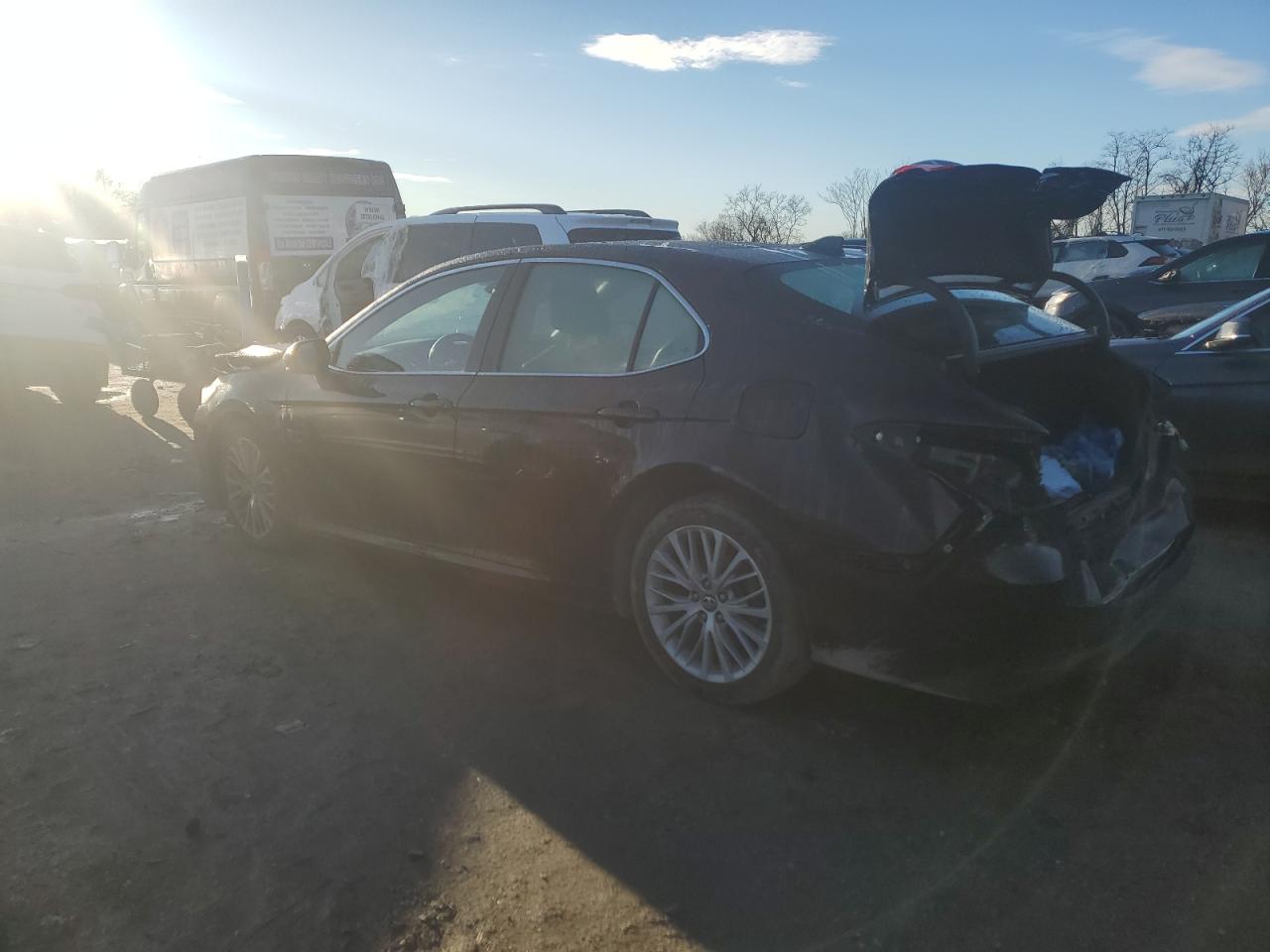 2019 Toyota Camry VIN 4T1B11HK5KU835536 Copart auction photo, rear end / front end damage thumbnail 2
