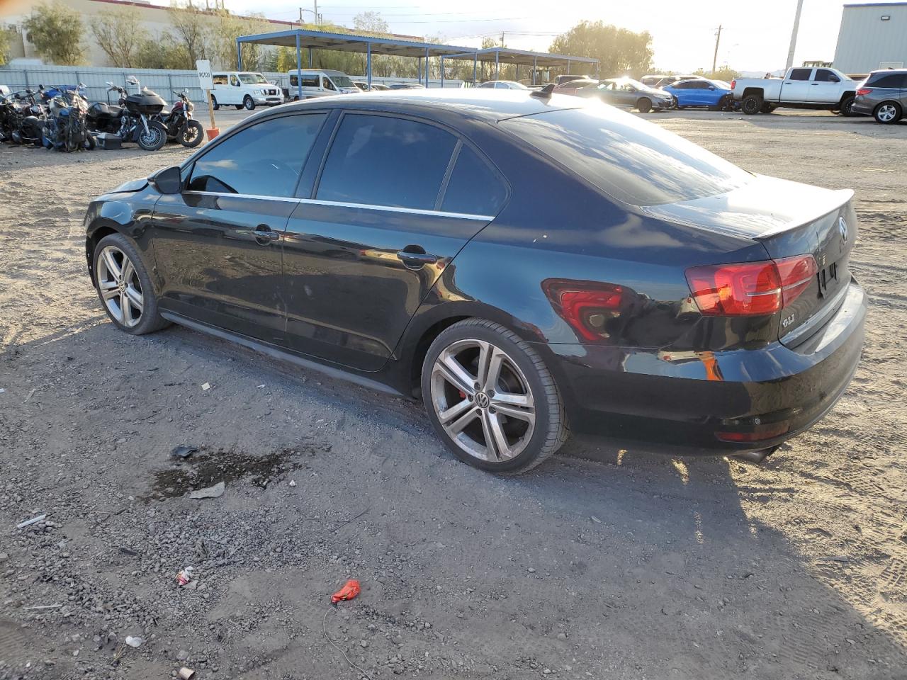 2015 Volkswagen Jetta VIN 3VW5T7AJ8FM267306 Copart auction photo, front end damage thumbnail 2