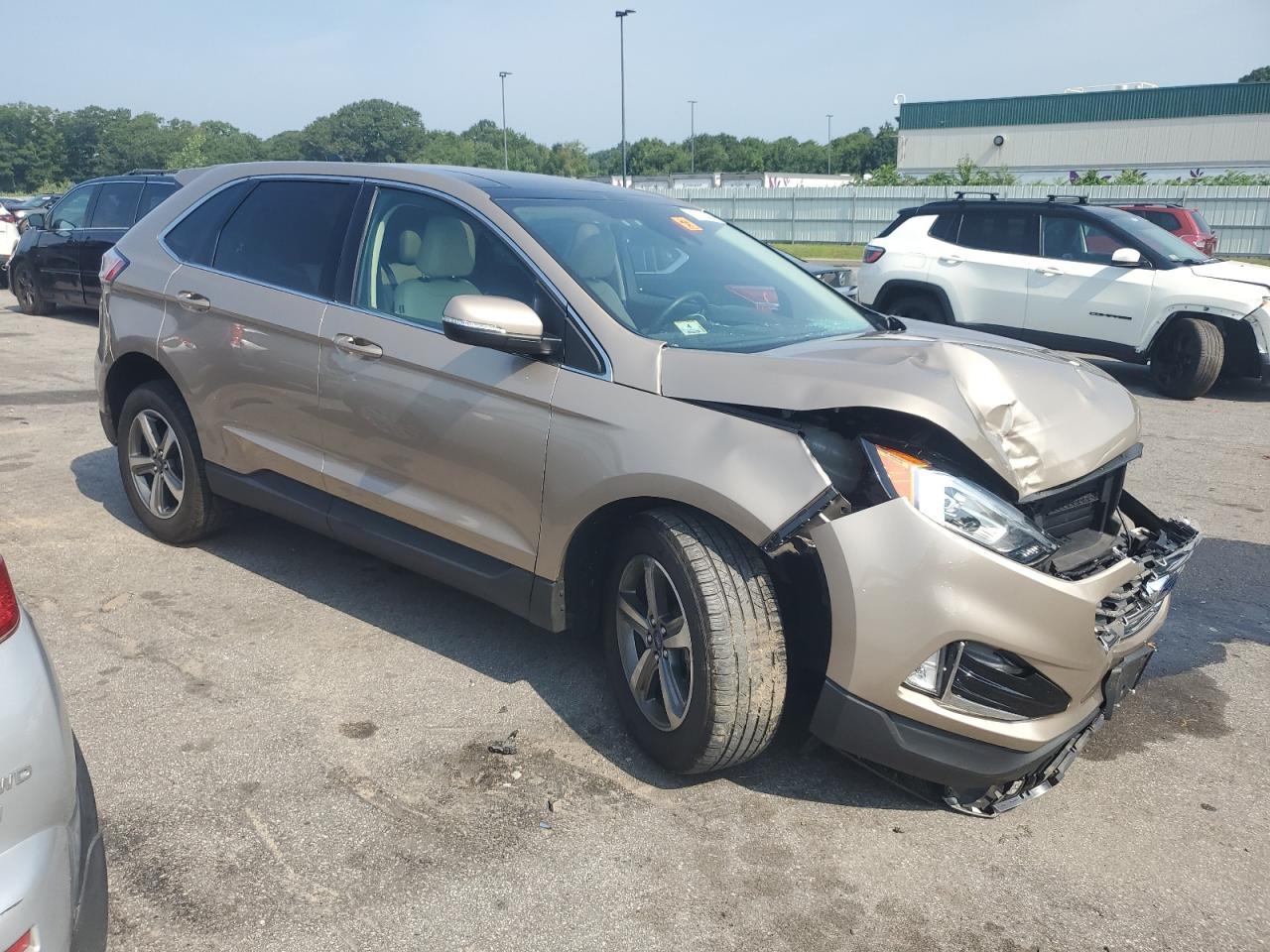 2020 Ford Edge VIN 2FMPK4J97LBB59738 Copart auction photo, front end / side damage thumbnail 4