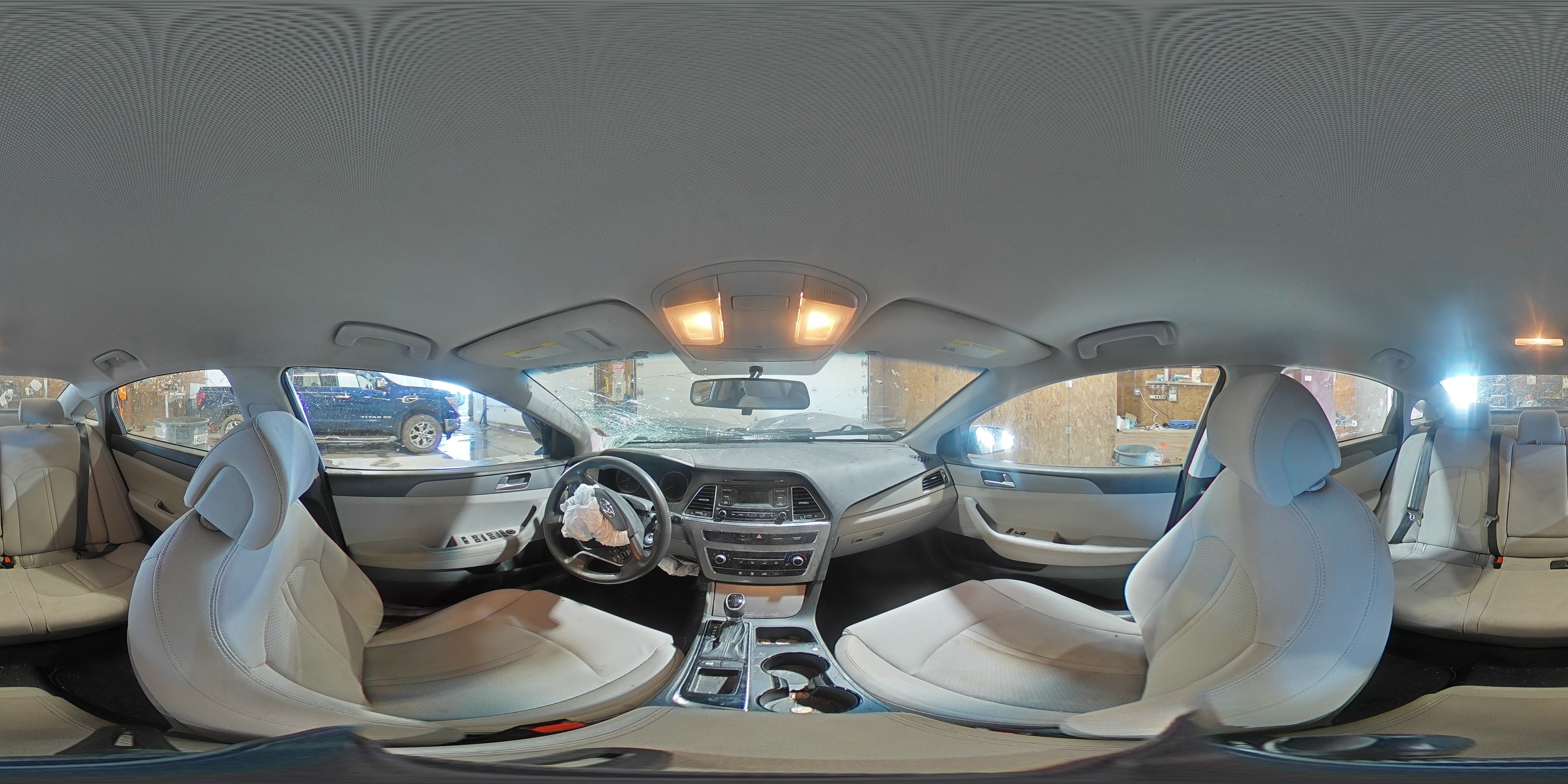 2015 Hyundai Sonata VIN 5NPE24AF9FH149545 Copart auction photo, front end / side damage thumbnail 13