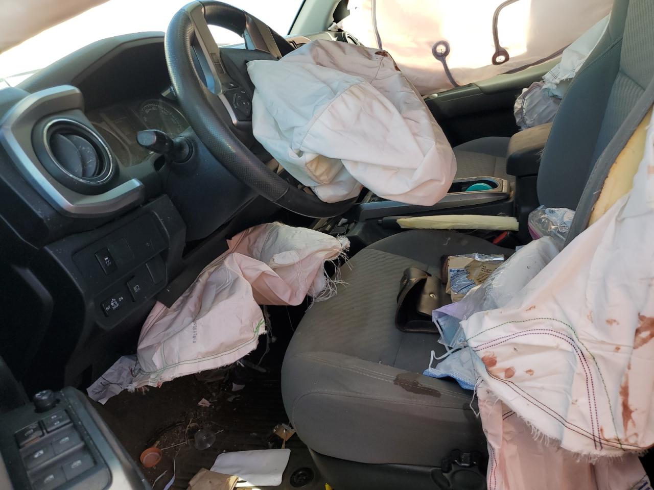 2021 Toyota Tacoma VIN 3TYAX5GN9MT018731 Copart auction photo, all over damage thumbnail 7