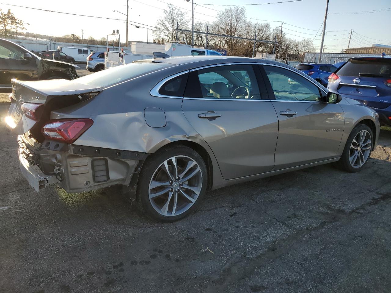 2022 Chevrolet Malibu VIN 1G1ZD5ST5NF130465 Copart auction photo, rear end / undercarriage damage thumbnail 3